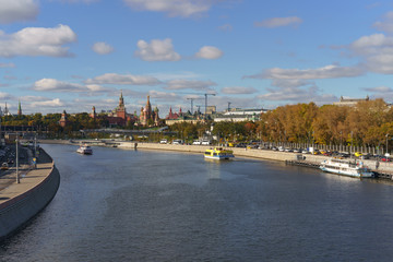 Moscow Kremlin at the sunny autumn day