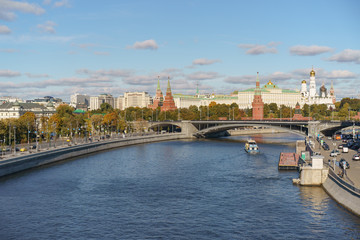 Moscow Kremlin at the sunny autumn day