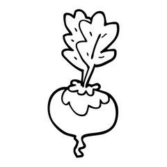 line drawing cartoon beetroot