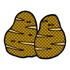 cartoon doodle potatoes