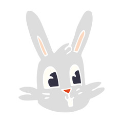 Fototapeta na wymiar cartoon doodle bunny face