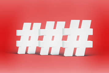 High detailed 3D font characters, vector illustration