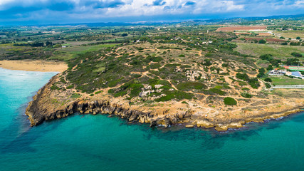 Fototapeta premium Aerial. Lido di Noto, Province of Syracuse, Italy.