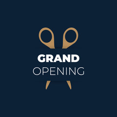 grand opening banner, poster, vector design