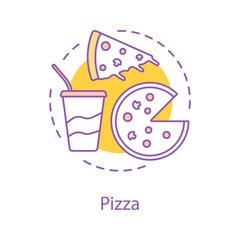 Pizzeria concept icon