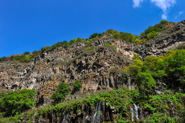 Dashbashi Canyon and Khrami river in Tsalka region, Georgia