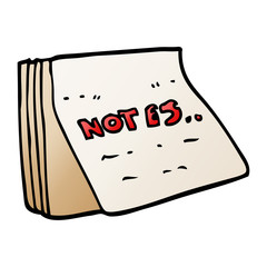 cartoon doodle note pad