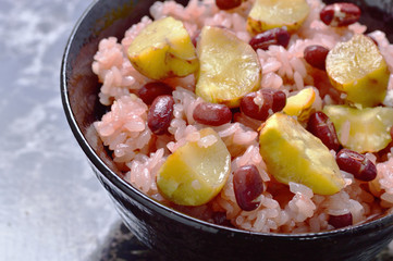 栗赤飯