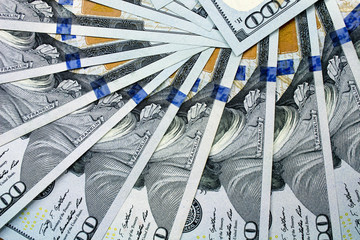 American dollars close-up