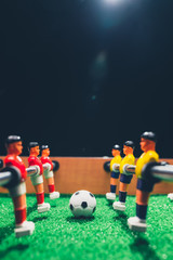 table football soccer kicker game players - obrazy, fototapety, plakaty