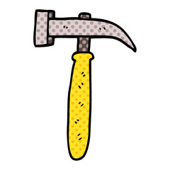 cartoon doodle hammer
