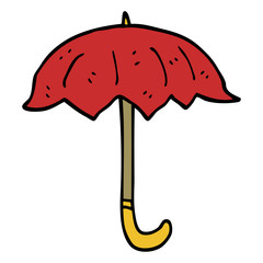 cartoon doodle open umbrella