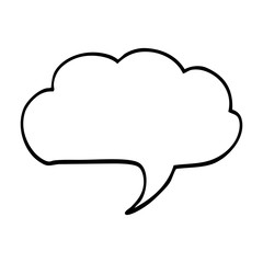 line drawing cartoon expression bubble