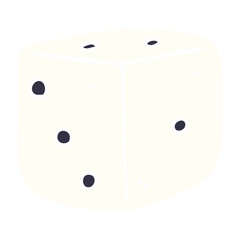 cartoon doodle classic dice