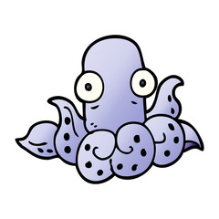 cartoon doodle funny octopus