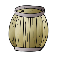cartoon doodle beer barrel