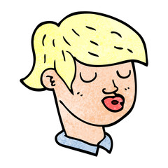 cartoon doodle of boys face