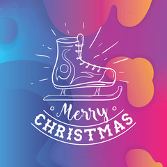 Merry Christmas typography.