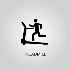 Treadmill icon. Treadmill symbol. Flat design. Stock - Vector illustration