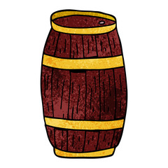 cartoon doodle of a barrel