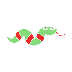 cartoon doodle snake