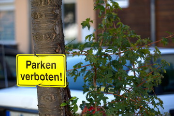Parken Verboten - Schild 