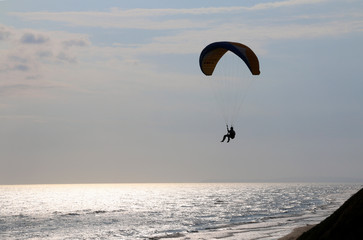 paraglider in the sky