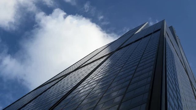 Time lapse of Clouds Over a Building 4K 30 FPS