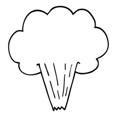 line drawing cartoon gust of air