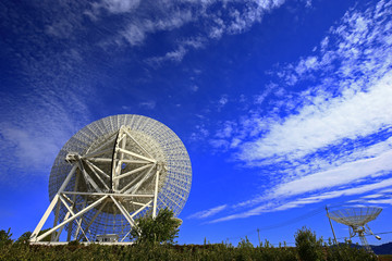 The observatory radio telescope