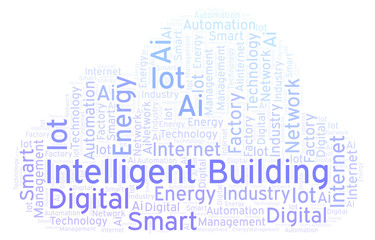Intelligent Building word cloud.