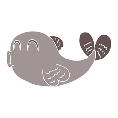 cartoon doodle of a fish