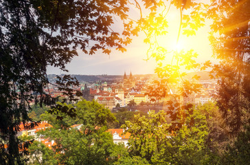 The gothic Church of Mother of God in front of Tyn in Old Town Square in Prague