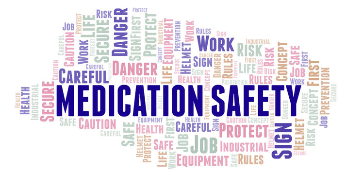 Medication Safety word cloud.