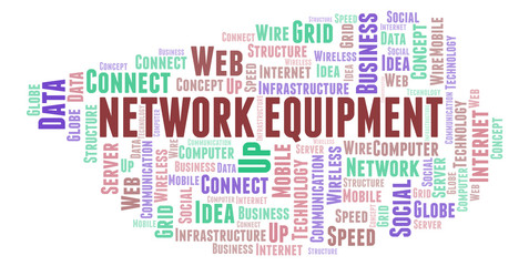 Network Equipment word cloud.