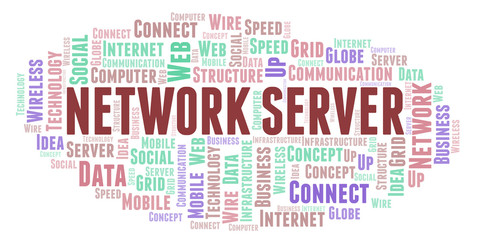 Network Server word cloud.