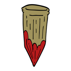 cartoon doodle vampire stake