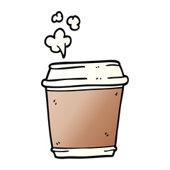 cartoon doodle coffee cup