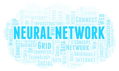 Fototapeta premium Neural Network word cloud.