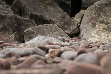 British Seaside Minehead stones
