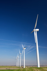 Fototapeta premium Wind energy concept