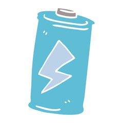 cartoon doodle battery