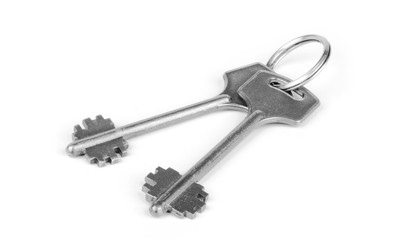 Keys, isolated on white