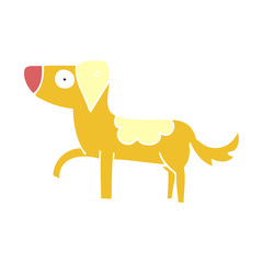 cartoon doodle standing dog