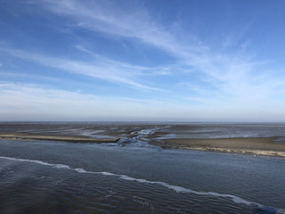 The Wadden Sea during low tide
