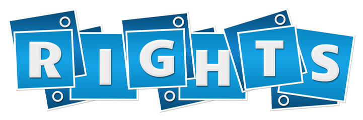 Rights Blue Squares Rings 