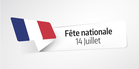 Französischer Nationalfeiertag, 3D-Banner