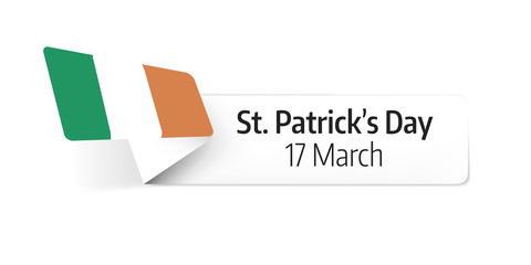 Irischer Nationalfeiertag, St. Patrick's Day, 3D-Banner