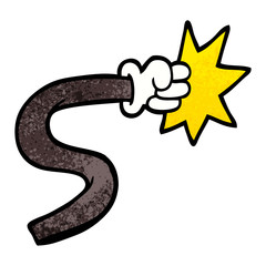 cartoon doodle of a hand gesture