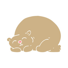 cartoon doodle content bear sleeping